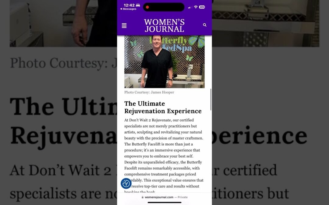 Video: My article on Woman’s Journal for DW2R #beauty #skincare #skin #antiaging #ultherapy #fashion #love